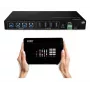 Lindy switch matrice USB 3.2 Gen 1 4x4, 5 Gbit/s, nero, metallo, selettore rotante, CE, FCC, RoHS & REACH, USB Type-A, USB Type-B
