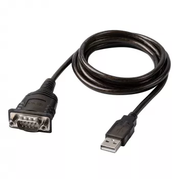 Lindy 43413 cavo seriale grigio 1,5 m USB Type-A RS-232