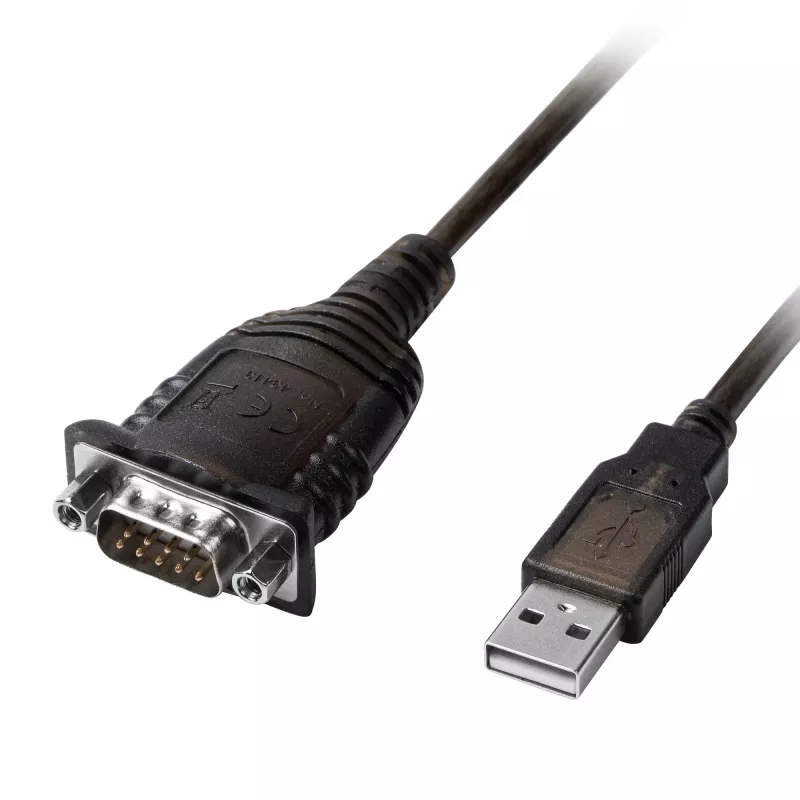Lindy 43413 cavo seriale grigio 1,5 m USB Type-A RS-232