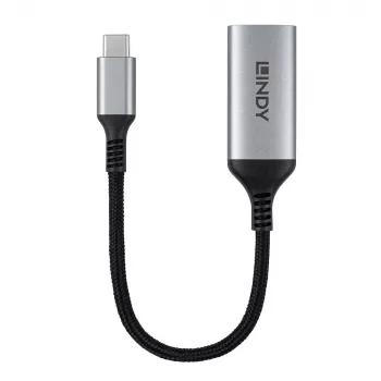 Lindy 43428 adattatore cavo video 0,15 m USB Type-C HDMI grigio