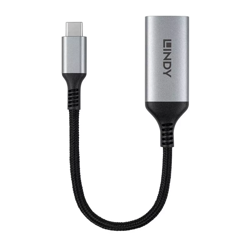 Lindy 43428 adattatore cavo video 0,15 m USB Type-C HDMI grigio