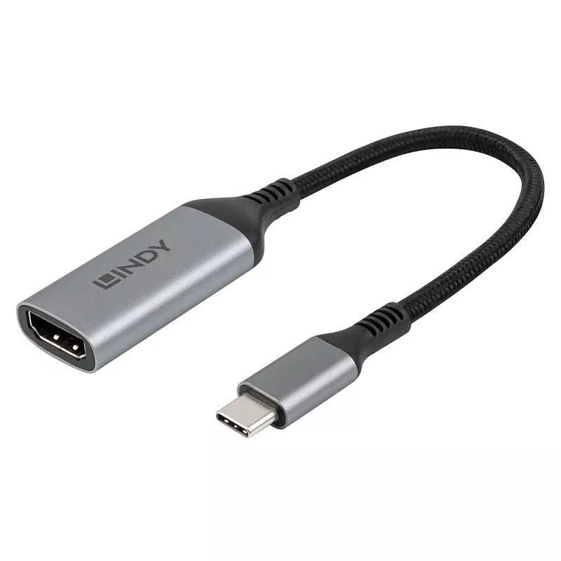 Lindy 43428 adattatore cavo video 0,15 m USB Type-C HDMI grigio