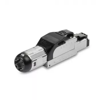Lindy RJ-45 Cat.6/6A connettore da campo senza attrezzi, RJ45, nero, argento, metallo, CE, REACH, RoHS, UKCA, 240 g, 133 mm