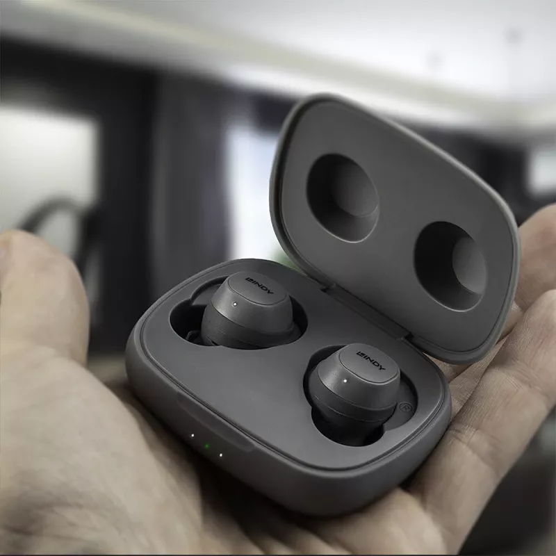 Lindy LE400W cuffie wireless in-ear musica/uso quotidiano USB Type-C Bluetooth grigio