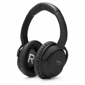 Lindy LH500XW cuffie con filo e wireless archetto Micro-USB Bluetooth nero