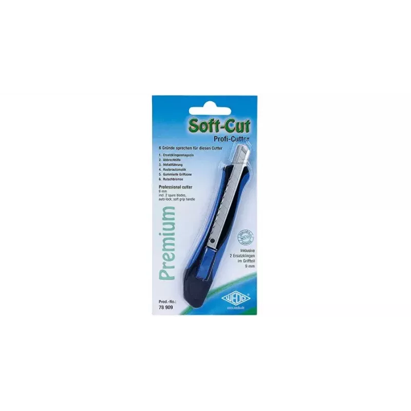 Taglierino a lama spezzabile WEDO 78 909 nero blu