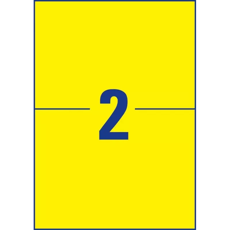 Etichetta autoadesiva Avery L6130-20 rettangolare giallo