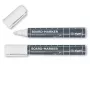 Pennarello Sigel BA715 2 pezzi punta fine/tonda bianco