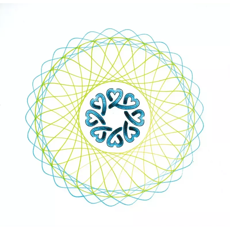 Spirograph per bambini Ravensburger 297740 con stencil e 2 penne, multicolore, per bambini dai 6 anni