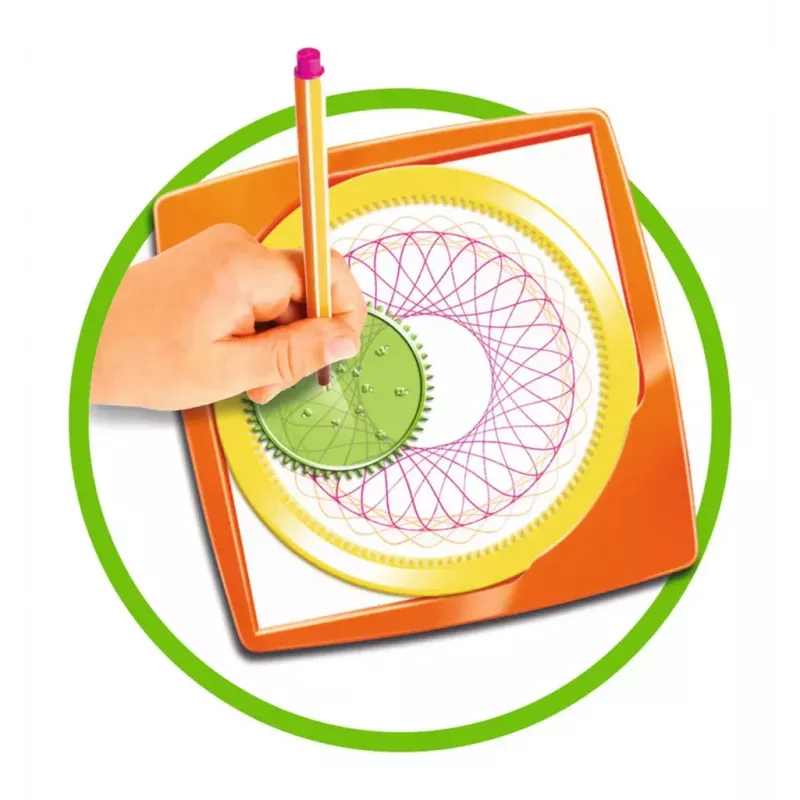 Spirograph per bambini Ravensburger 297740 con stencil e 2 penne, multicolore, per bambini dai 6 anni