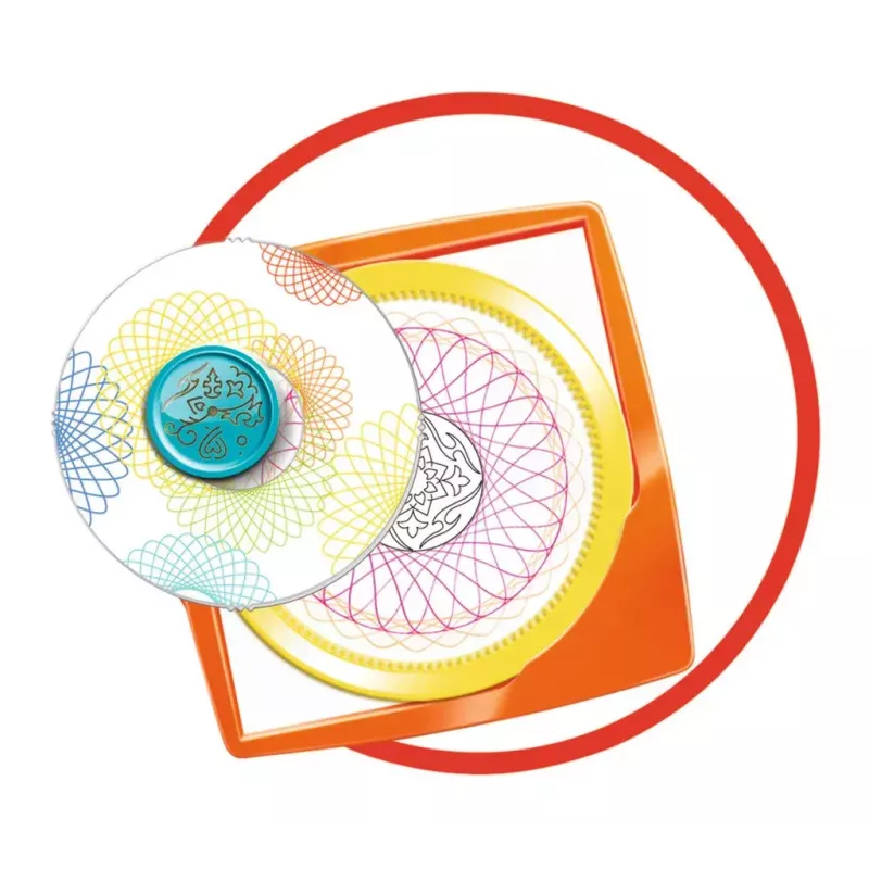 Spirograph per bambini Ravensburger 297740 con stencil e 2 penne, multicolore, per bambini dai 6 anni