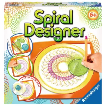 Spirograph per bambini Ravensburger 297740 con stencil e 2 penne, multicolore, per bambini dai 6 anni