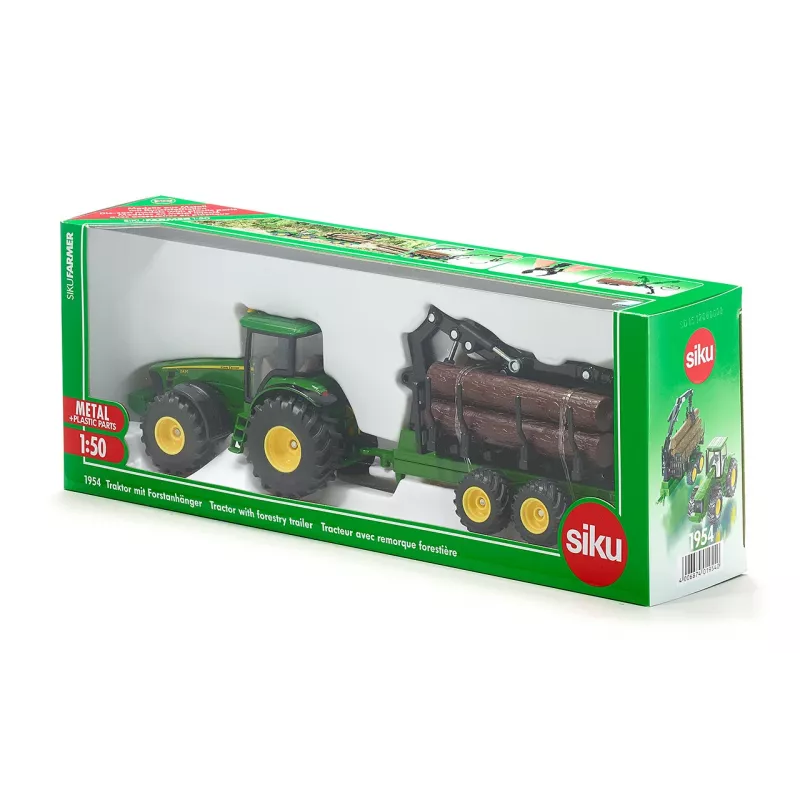 Trattore giocattolo Siku 1954 — giocattolo in metallo e plastica, marrone/verde, età 3+