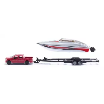Siku Ford F150 con motoscafo kit modello auto preassemblato 1:50
