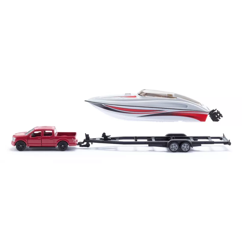 Siku Ford F150 con motoscafo kit modello auto preassemblato 1:50