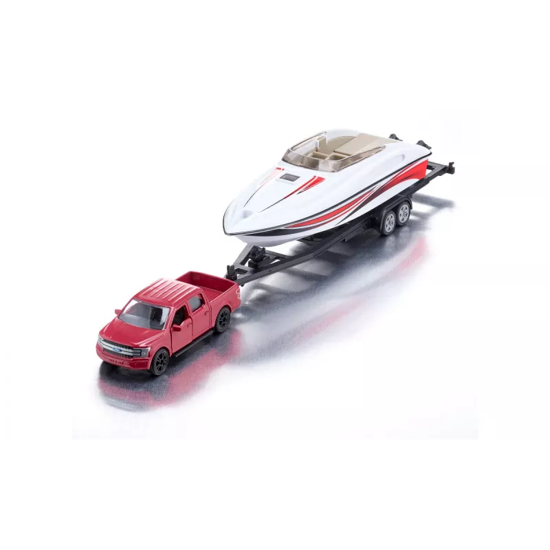 Siku Ford F150 con motoscafo kit modello auto preassemblato 1:50