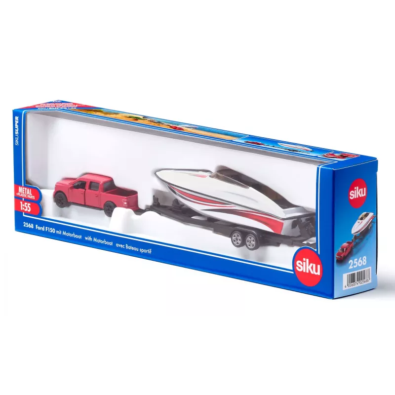 Siku Ford F150 con motoscafo kit modello auto preassemblato 1:50