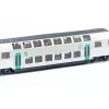 Treno Siku RATP a due piani metallo plastica nero blu grigio