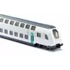 Treno Siku RATP a due piani metallo plastica nero blu grigio