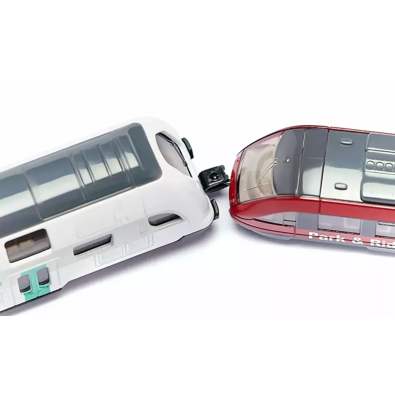 Treno Siku RATP a due piani metallo plastica nero blu grigio