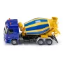 Camion giocattolo betoniera Siku scala 1:50, modello rosso-bianco, costruzione in pressofusione