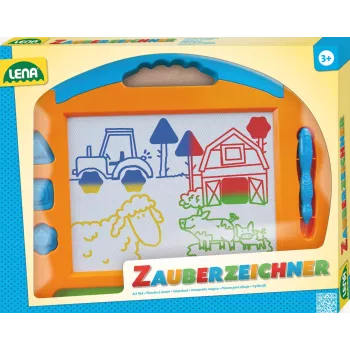 Lavagna magnetica per bambini Simm Spielwaren Colour magic drawing board grande