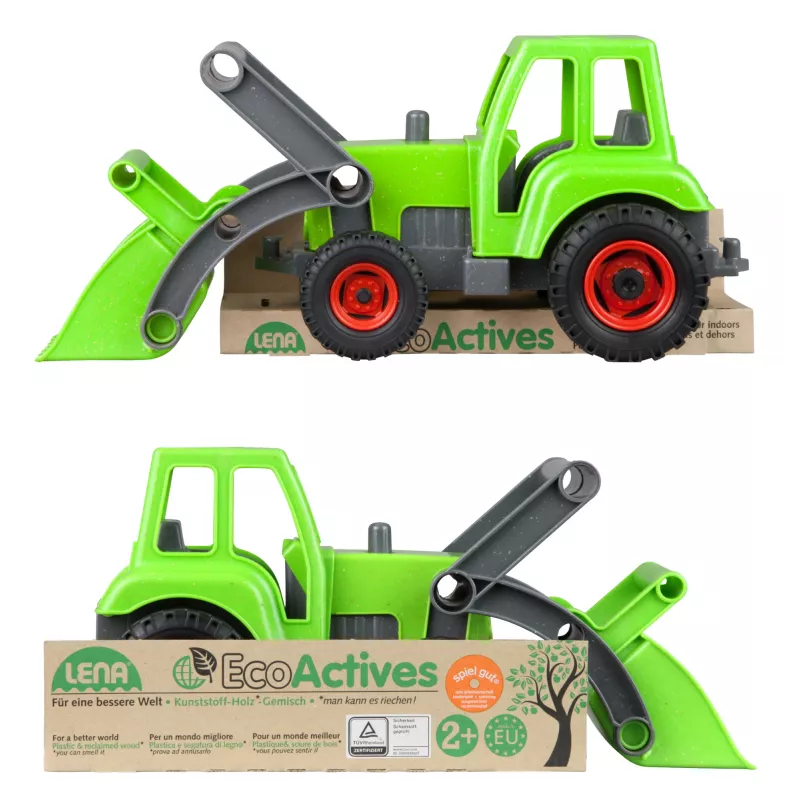 Trattore Lena EcoActives 04213 multicolore plastica legno 2+