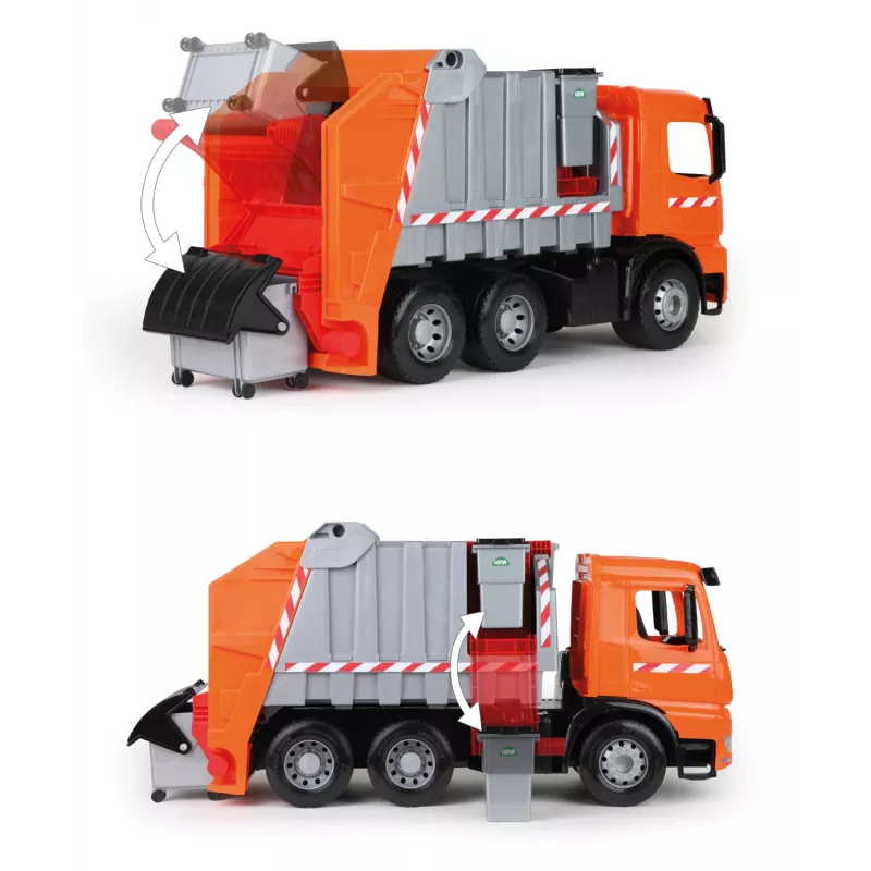Lena GIGA TRUCKS camion della spazzatura Arocs con adesivi