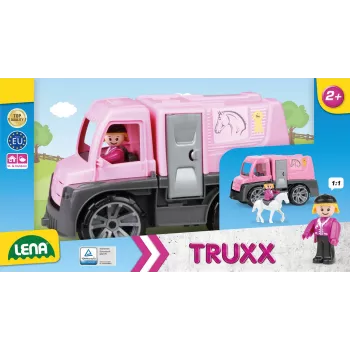 Camion Lena TRUXX carrozza con cavalli con accessori