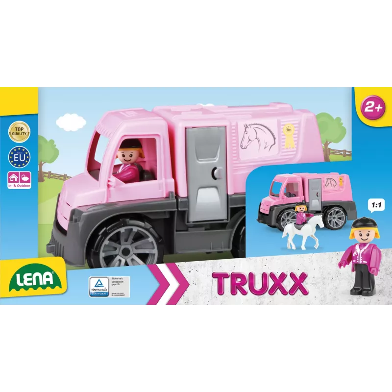 Camion Lena TRUXX carrozza con cavalli con accessori