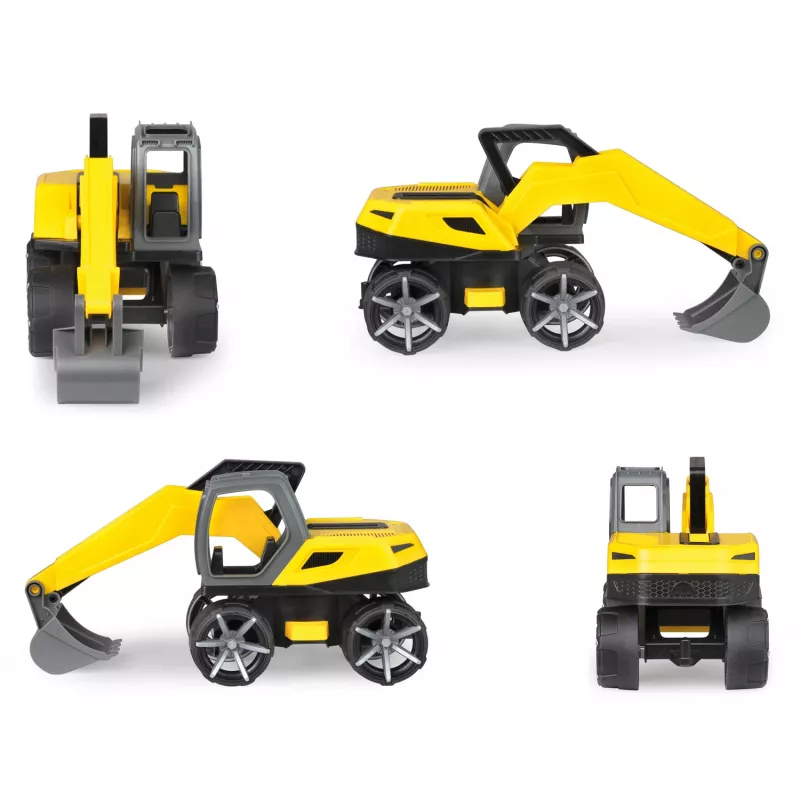 Escavatore giocattolo Lena TRUXX SM04531, età consigliata 2+, grigio e giallo