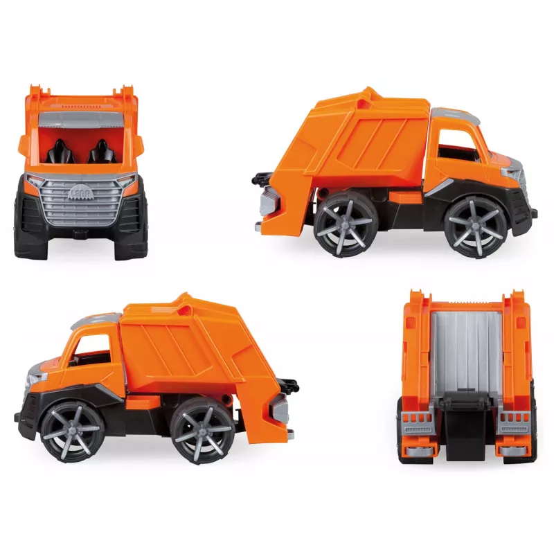 Camion della spazzatura Lena TRUXX SM04534 gomma acciaio arancione 2+ anni