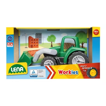 LENA Workies 01263 trattore giocattolo con pala