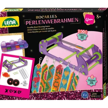 Telaio per perline Lena 42722 Rocailles – telaio regolabile in altezza, leggero