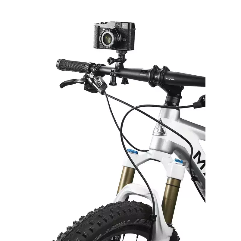 Cullmann Cross CX126 nero filettatura 1/4 di pollice compatibile con GoPro