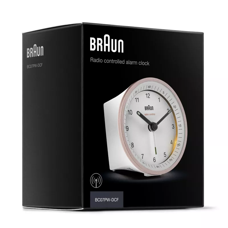 Braun BC07 sveglia al quarzo rosa, bianco