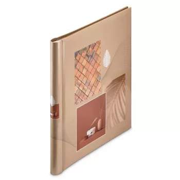 Hama Singo II album fotografico autoadesivo, 28x31 cm, 20 pagine bianche, terracotta (00007638)