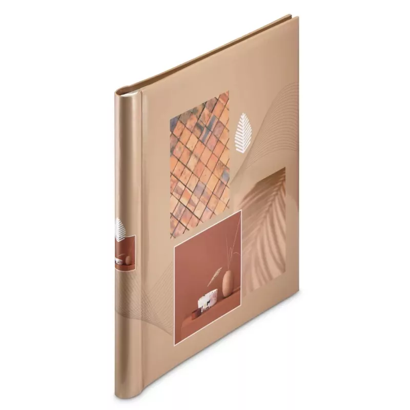 Hama Singo II album fotografico autoadesivo, 28x31 cm, 20 pagine bianche, terracotta (00007638)