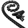 Hama guaina per cavi Easy Cover, 2,5 m, 20 mm, nero set cavi