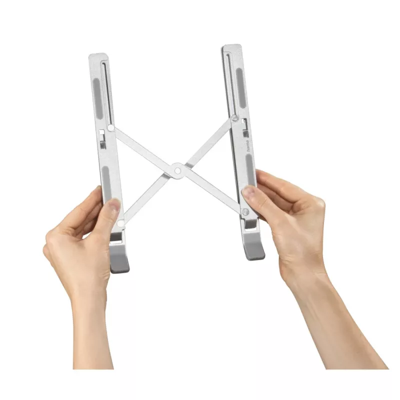Supporto per laptop Hama in alluminio argento 39,1 cm (15,4 inch)