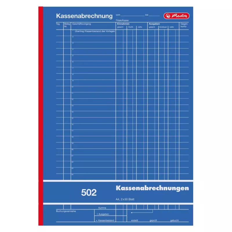 Blocco moduli contabilità Herlitz 882415 A4 100 pagine