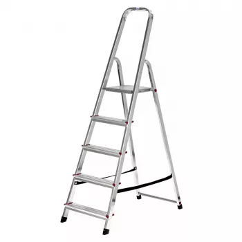 Scala a gradini in alluminio Krause Corda 5 gradini, altezza massima 300 cm, portata 150 kg, 4,1 kg