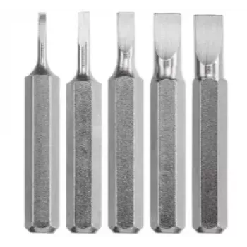 Set di punte per avvitatore KWB 128540 — 5 pezzi, punte piatte, 28 mm