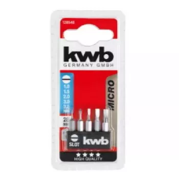 Set di punte per avvitatore KWB 128540 — 5 pezzi, punte piatte, 28 mm