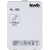 Set di punte KWB 421856 19 pezzi punte elicoidali 1,0 - 10 mm