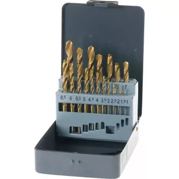 Set di punte KWB 421856 19 pezzi punte elicoidali 1,0 - 10 mm
