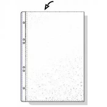 Rexel busta in PP A6 80 micron apertura superiore goffrata, A6, trasparente, 125 mm, 20 mm, 150 mm, 109 g