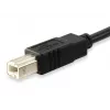 Equip cavo USB 2.0 Type-C su Type-B, 1 m, USB B, USB C, USB 2.0, connettore maschio/connettore maschio, nero