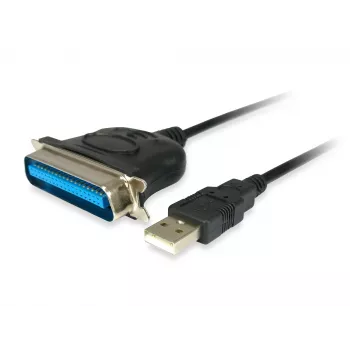 Equip cavo adattatore USB-A su parallela (Centronics 36), 1,5 m, nero