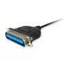 Equip Cavo adattatore da USB-A a parallela (Centronics 36), 1,5 m, nero
